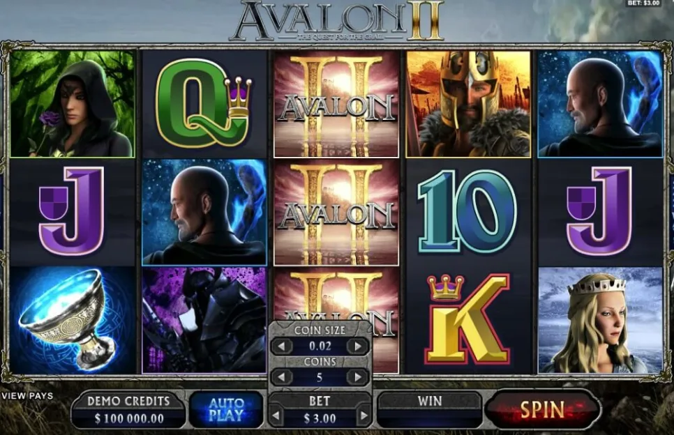 Avalon II Slots Game Overview